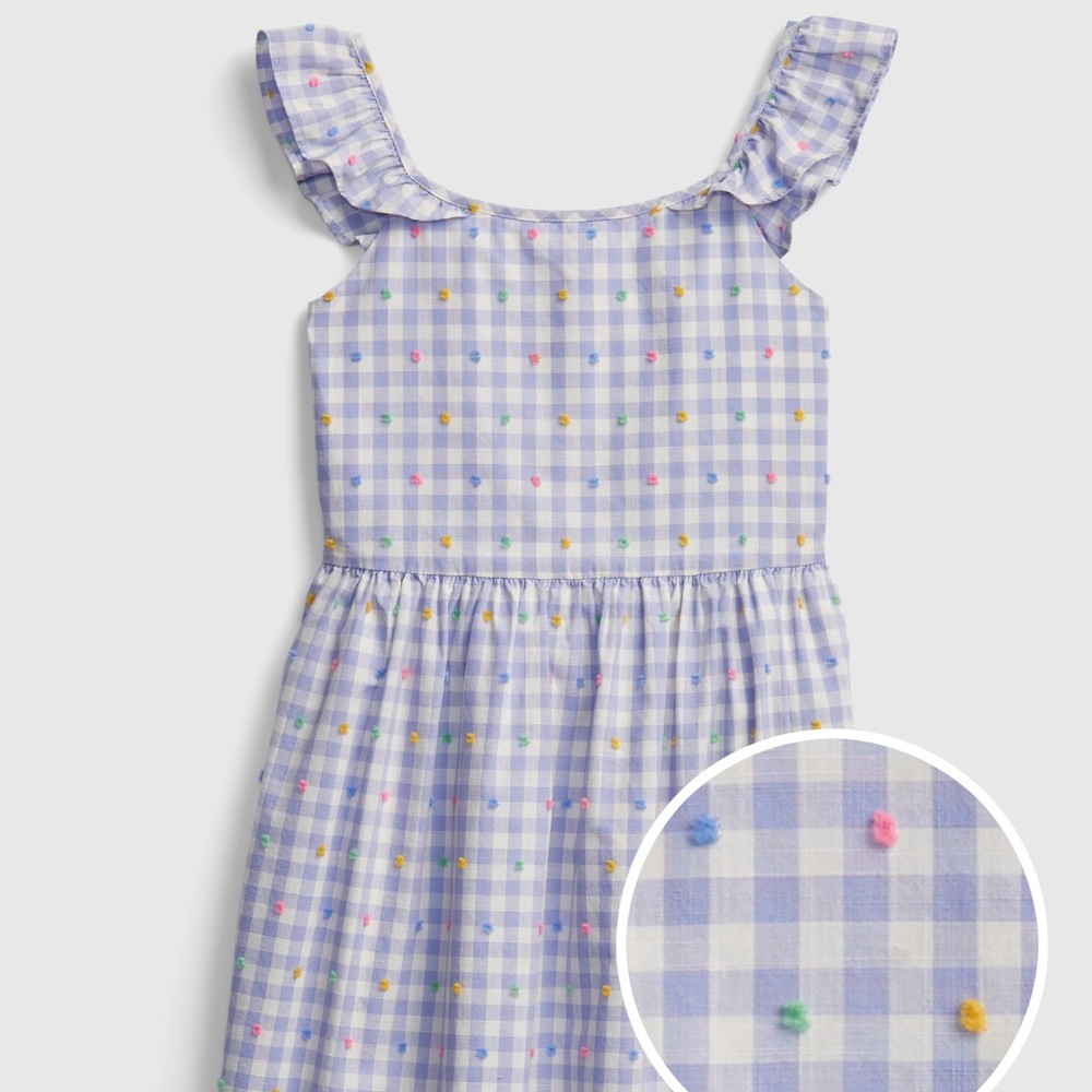 Gap Kids Swiss Dot Gingham Dress - XXL/14